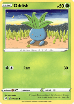 2022 Oddish #1 Lost Origin