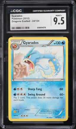 2012 Pokemon Black & White Dragons Exalted Gyarados #24 CGC 9.5 MINT+