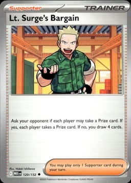2025 Lt. Surge's Bargain #120 Mega Evolution