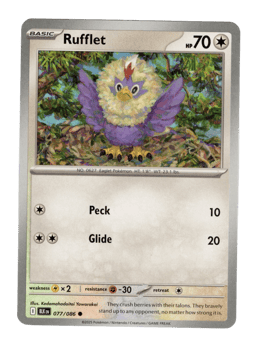 2025 Rufflet #77 Black Bolt