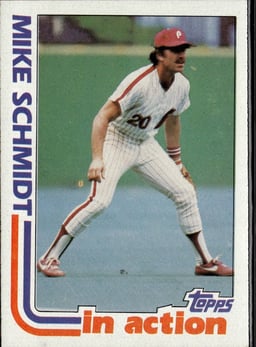 1982 Mike Schmidt #101 In Action