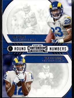2020 Cam Akers / Van Jefferson #RN-AJ Contenders Round Numbers