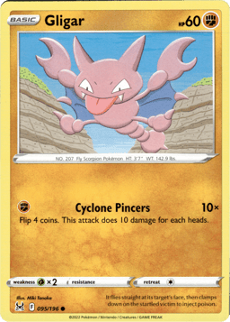 2022 Gligar #95 Lost Origin