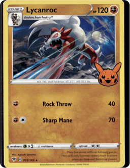 2020 Lycanroc #095/185 Miscellaneous Cards & Products