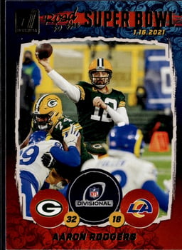 2021 Aaron Rodgers #DR1 Donruss Road to the Super Bowl Divisional Round