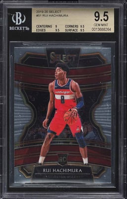 2019 Select Concourse Rui Hachimura ROOKIE #51 BGS 9.5 GEM MINT