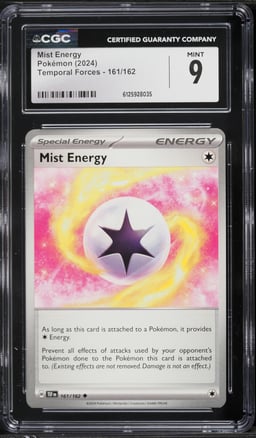 2024 Pokemon Temporal Forces Mist Energy #161 CGC 9 MINT