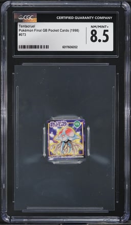 1998 Pokemon Japanese Nintendo Final GB Pocket Cards Tentacruel #073 CGC 8.5