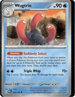 2023 Wugtrio #53 Paradox Rift