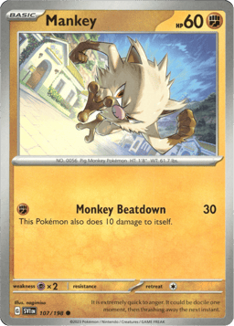 2023 Mankey #107 Scarlet & Violet