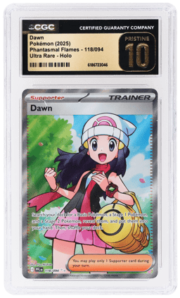 2025 Pokemon Mega Evolution Phantasmal Flames Ultra Rare Dawn #118 CGC PRI