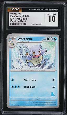 2023 Pokemon Scarlet & Violet My First Battle Deck Wartortle CGC 10 GEM MINT