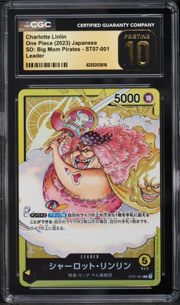 2023 One Piece Japanese SD: Big Mom Pirates Charlotte Linlin L #ST07-001 CGC 10 PRISTINE