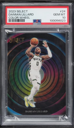 2023 Select Color Wheel Damian Lillard #24 PSA 10 GEM MINT