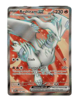 2025 Reshiram ex #158 White Flare