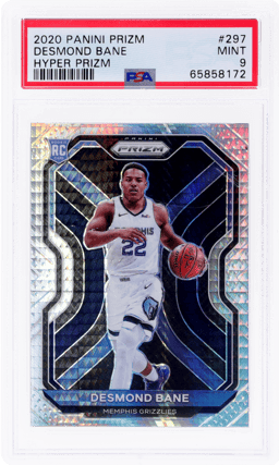 2020 Panini Prizm Hyper Prizm Desmond Bane #297 PSA 9
