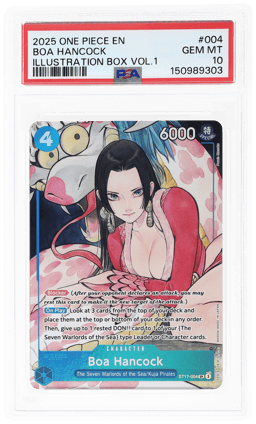 2025 One Piece Promo Illustration Box Volume 1 Boa Hancock #ST17004 PSA 10