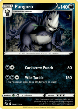 2023 Pangoro #80 Crown Zenith