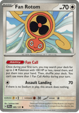 2025 Fan Rotom #85 Prismatic Evolutions