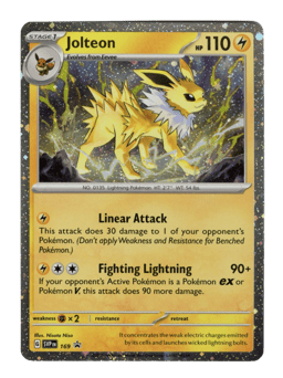 2023 Jolteon #169 Scarlet & Violet Black Star Promos