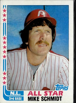 1982 Mike Schmidt #339 Baseball
