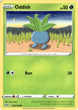 2022 Oddish #1 Lost Origin