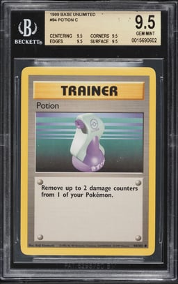 1999 Pokemon Base Set Potion #94 BGS 9.5 GEM MINT