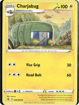 2021 Charjabug #100 Fusion Strike
