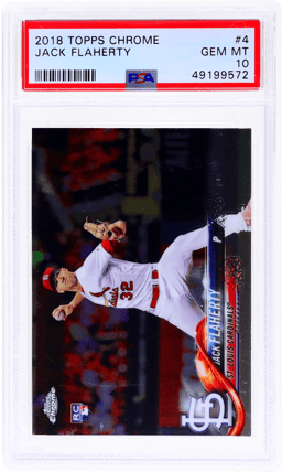 2018 Topps Chrome Jack Flaherty #4 PSA 10