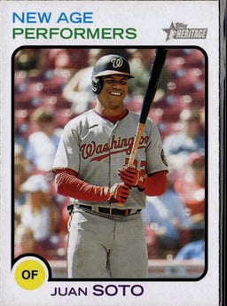 2022 Juan Soto #NAP-7 Topps Heritage New Age Performers
