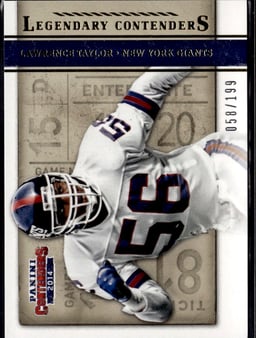 2014 Lawrence Taylor #3 Contenders Legendary