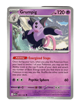 2025 Grumpig #63 Mega Evolution