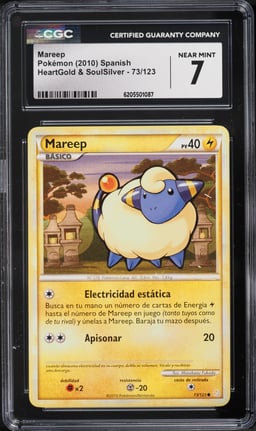 2010 Pokemon HeartGold & SoulSilver Mareep #73 CGC 7 NRMT