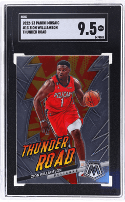 2022 Panini Mosaic Thunder Road Zion Williamson #13 SGC 9.5
