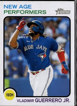 2022 Vladimir Guerrero Jr. #NAP-3 Topps Heritage New Age Performers