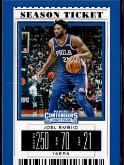2019 Joel Embiid #21 Contenders Draft Picks
