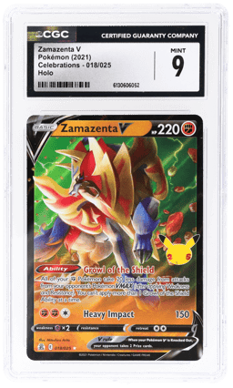 2021 Pokemon Celebrations Zamazenta V #18 CGC 9