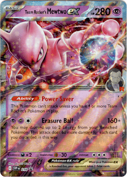 2023 Team Rocket's Mewtwo ex #216 Scarlet & Violet Black Star Promos