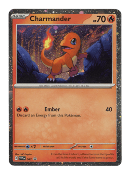 2023 Charmander #47 Scarlet & Violet Black Star Promos