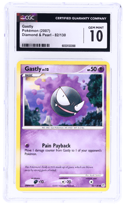 2007 Pokemon Diamond and Pearl Gastly #82 CGC 10