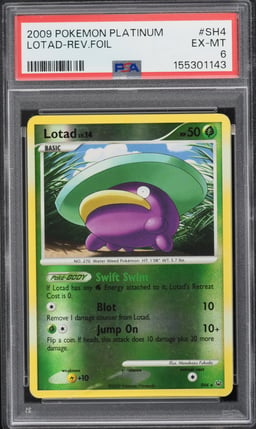 2009 Pokemon Platinum Reverse Holo Lotad #SH4 PSA 6 EXMT