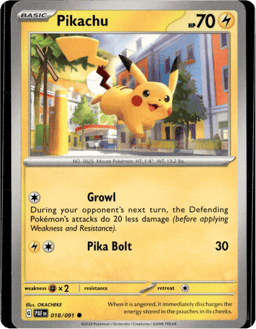 2024 Pikachu #18 Paldean Fates