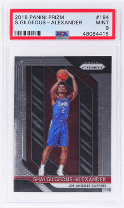 2018 Panini Prizm Shai Gilgeous-Alexander #184 PSA 9