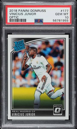 2018 Donruss Optic Vinicius Junior ROOKIE #177 PSA 10 GEM MINT