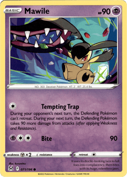 2022 Mawile #71 Lost Origin