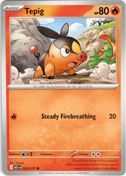 2026 Tepig #29 Ascended Heroes