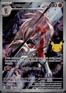 2026 Lycanroc #138 30th Celebration