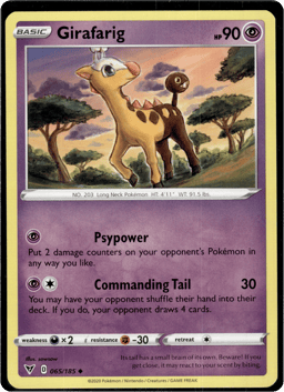 2020 Girafarig #65 Vivid Voltage