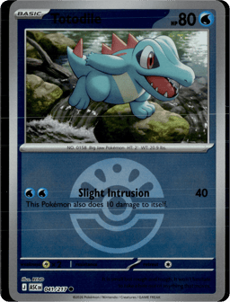 2026 Totodile (Ball Reverse Holofoil) #41 Ascended Heroes