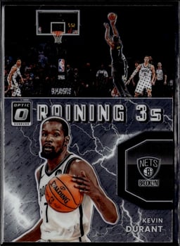 2021 Kevin Durant #10 Donruss Optic Raining 3s